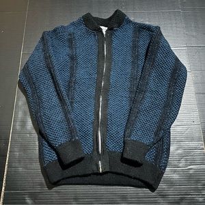 Vintage 50s 60s Kandahar Worsted Wool Knit Sweater USA Cobain Made Kids LARGE